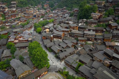 Guizhou Çin 'de bin Miao köyü