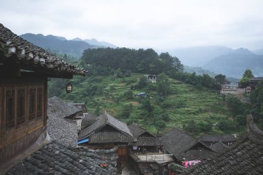 Guizhou Çin 'de bin Miao köyü