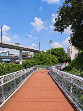 Guangzhou Çin 'in doğasında bir yol.