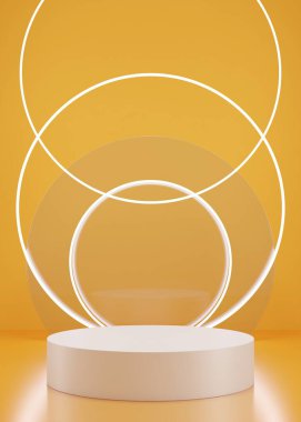 Basit ürün arkaplanı 3B biçimlendiriliyor