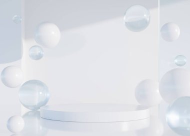 Basit ürün arkaplanı 3B biçimlendiriliyor