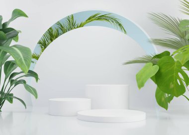 Basit ürün arkaplanı 3B biçimlendiriliyor