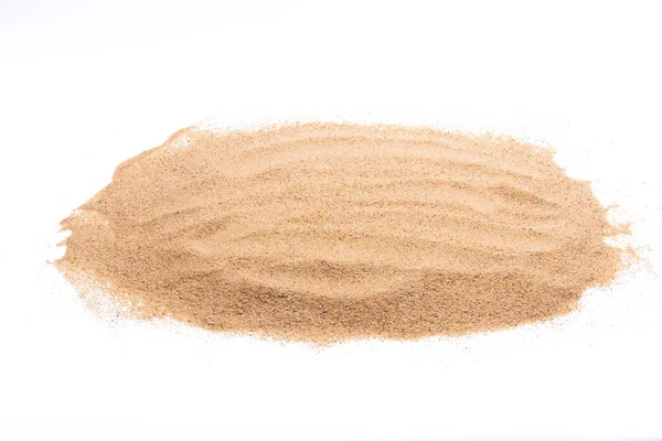 Пустынный Песок Кучи Дюна Изолированный Белый Фон Gold White Штраф — стоковое фото