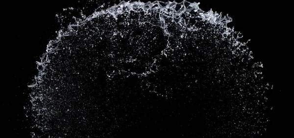 Forma Form Droppe Vatten Stänk Droppe Vatten Attack Fladdra Luften — Stockfoto