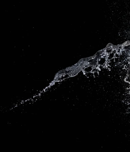 Форма Образует Каплю Воды Брызги Падение Воды Атаки Трепещут Воздухе — стоковое фото