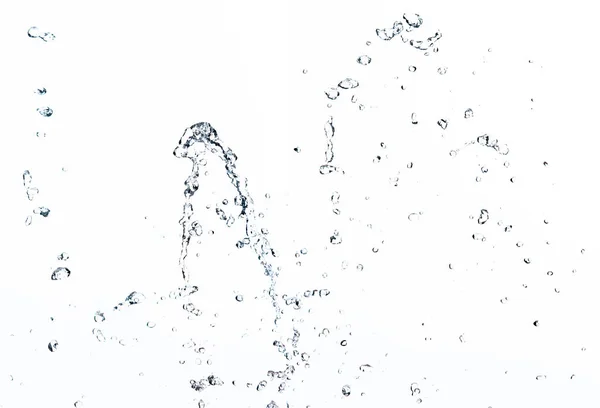 Σχηματίστε Σταγονίδια Νερού Πτώση Σωλήνα Νερού Που Φτερουγίζει Στον Αέρα — Φωτογραφία Αρχείου