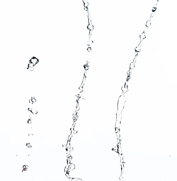 Σχηματίστε Σταγονίδια Νερού Πτώση Σωλήνα Νερού Που Φτερουγίζει Στον Αέρα — Φωτογραφία Αρχείου