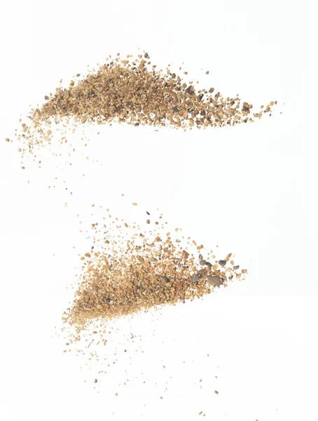 Esplosione Volante Sabbia Grandi Dimensioni Onde Oro Esplodono Nuvole Astratte — Foto Stock