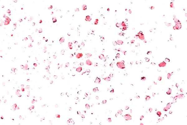 Bir Sürü Damla Kırmızı Meyve Suyu Havadan Geliyor Gökyüzünden Kırmızı — Stok fotoğraf