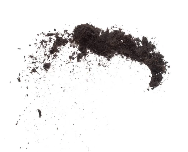 Zwarte Bemesting Bodem Klaar Planten Goede Organische Bodems Met Wortel — Stockfoto
