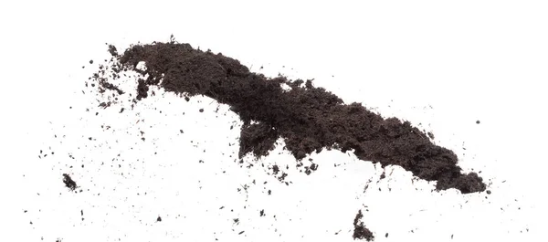 Black Fertilize Soil Ready Planting Good Organic Soils Root Garden — Stock Photo, Image