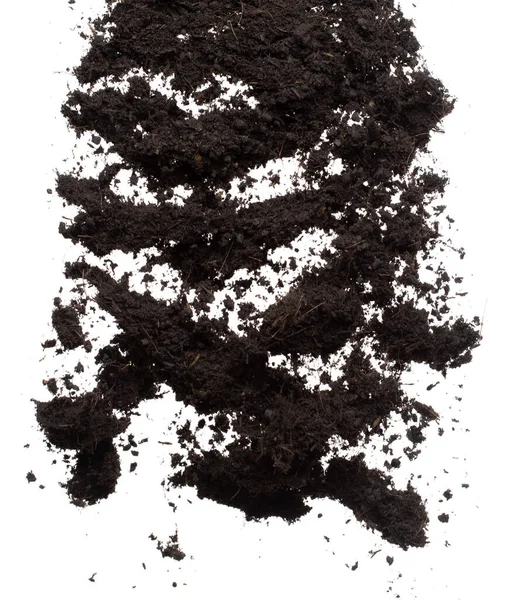 Black Fertilize Soil Ready Planting Good Organic Soils Root Garden — Stock Photo, Image