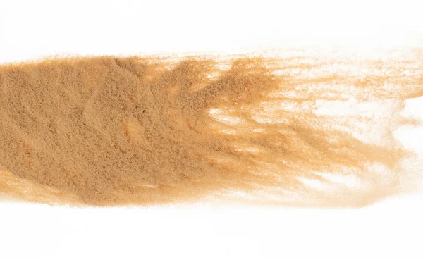 Kleine Größe Feinen Sand Fliegen Explosion Goldene Kornwelle Explodieren Abstrakte — Stockfoto
