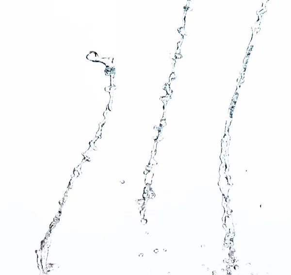 물방울 물방울로 물줄기를 형성하여 공중에서 공격하고 동작을 멈춘다 질감있는 그래픽 — 스톡 사진