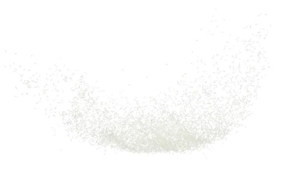 Japonês Arroz Voando Explosão Rices Grãos Brancos Explodir Mosca Nuvem — Fotografia de Stock