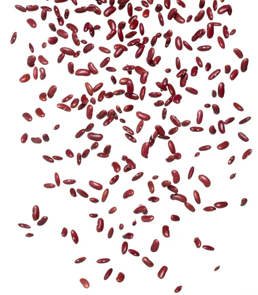 Red Bean Flyvende Eksplosion Røde Korn Bønner Eksplodere Abstrakte Sky - Stock-foto