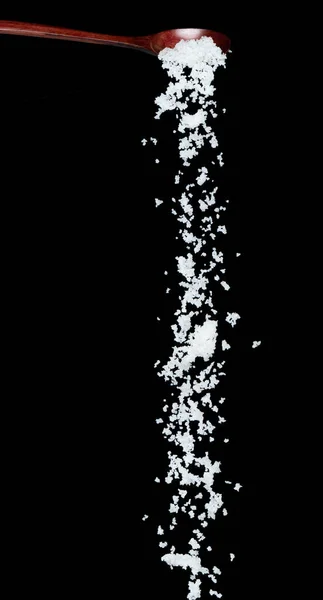 Падение Соли Кристально Белые Арахис Зерна Взрываются Абстрактные Облака Летят — стоковое фото