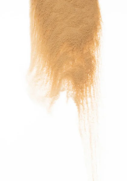 Small Size Fine Sand Flying Explosion Golden Grain Wave Explode — Stock Photo, Image