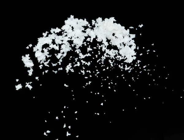 Salt Flying Explosion Crystal White Grain Salts Explode Abstract Cloud — Stock Photo, Image