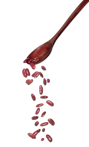Red Bean Fall Red Grain Beans Explode Abstract Cloud Fly — Stock Photo, Image