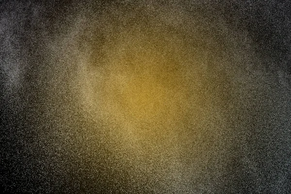 100万スターダスト シャワー 雨の雪 大雪の嵐飛んで落下の写真の画像 黒い背景の隔離されたオーバーレイでショットをフリーズします 黄金の光星粒子としてスプレー水霧煙 — ストック写真