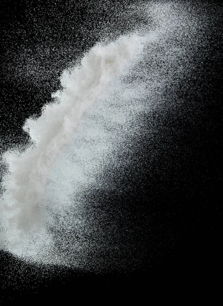 Million White Sand Explosion Photo Image Falling Shower Snow Heavy — Stock Photo, Image