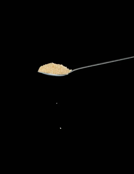Kahverengi Şeker Düşer Kahverengi Tahıl Şekeri Soyut Bulut Sineğinden Aşağı — Stok fotoğraf