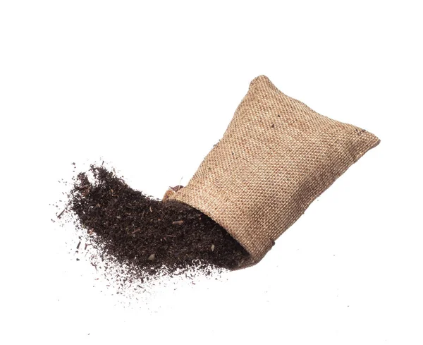 Black Dried Leave Tea Fly Sack Bag Small Fine Size — Stock fotografie