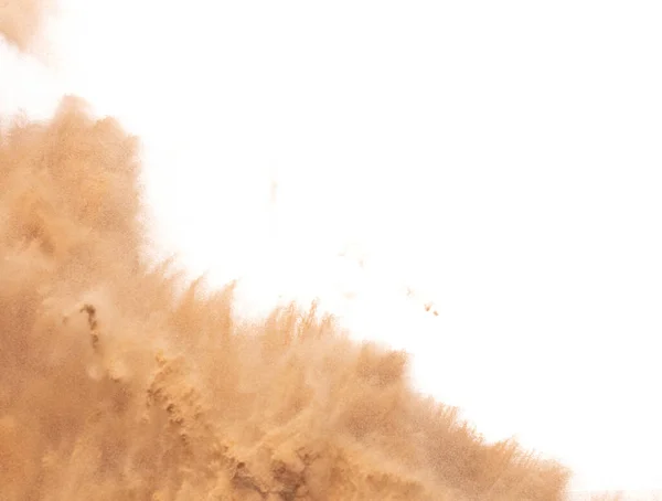 Blur Defocus Image Small Fine Sand Flying Explosion Golden Grain — Fotografia de Stock