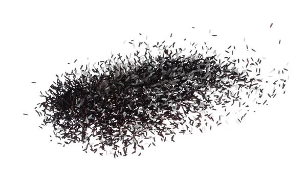 Riceberry Mix White Rice Explosion Flying Black Purple Berry Grain — Stockfoto