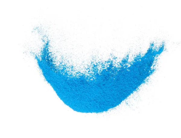 Маленький Голубой Песок Летит Взрыв Океан Песка Зерна Волны Взрываются — стоковое фото