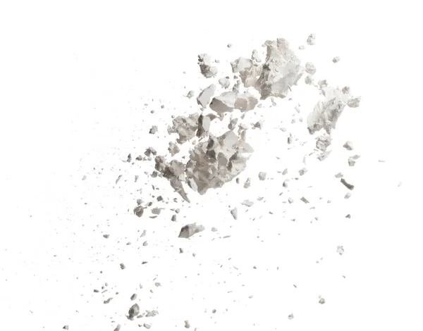 Взрыв Крахмала Тапиоке Волна Крахмала Белом Порошке Парящая Воздухе Крахмал — стоковое фото