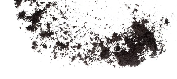 Negro Fertilizar Suelo Listo Para Plantación Buenos Suelos Orgánicos Con —  Fotos de Stock