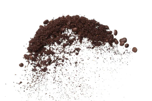 Coffee Powder Mix Bean Fly Explosion Coffee Crushed Mix Seed — Stock Photo, Image