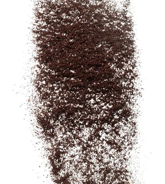 Coffee Powder Fall Pour Group Coffee Crushed Float Explode Abstract —  Fotos de Stock