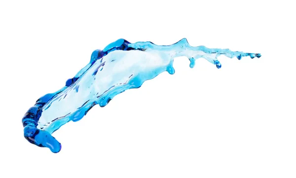 Shape Form Droplet Blue Water Splashes Drop Water Line Tube — 图库照片