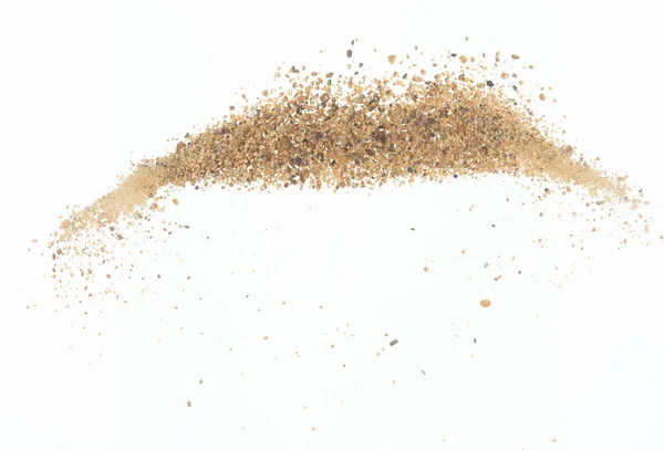 Big Size Sand Flying Explosion Golden Grain Wave Explode Abstract — Stock Photo, Image