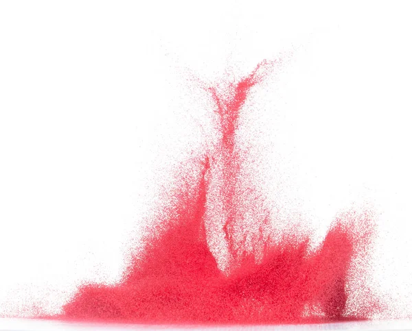 Небольшой Взрыв Красного Песка Волны Песка Крови Взрываются Абстрактная Облачная — стоковое фото