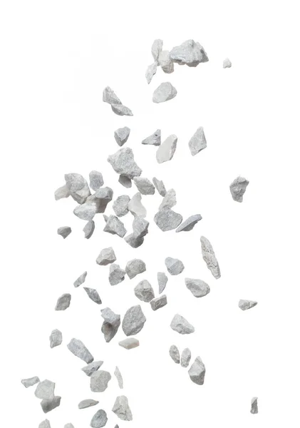 Rock Gravel Fall Pouring Gray Stone Pebbles Rock Explode Abstract — Fotografia de Stock