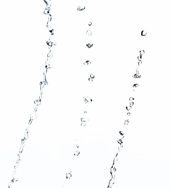 Tvar Kapky Vody Stříkne Kapky Vody Trubice Útok Třepetající Vzduchu — Stock fotografie