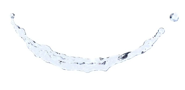 形状空気になびく落下水攻撃に水の飛沫の液滴を形成し 運動凍結ショットを停止します テクスチャグラフィックリソース要素のためのスプラッシュ水 白の背景分離 — ストック写真