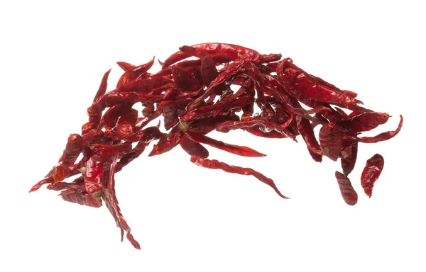 Dried Red Hot Chilli Fall Explosion Dried Red Chilli Float — Stok fotoğraf