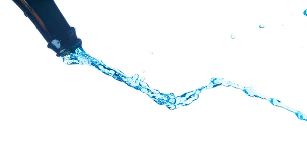 Πόσιμο Νερό Πλαστικό Μπουκάλι Πτώση Πετάξει Στον Αέρα Φρέσκο Νερό — Φωτογραφία Αρχείου