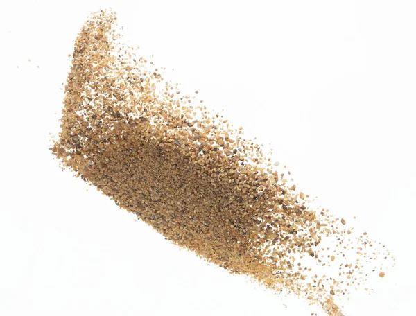 Μεγάλο Μέγεθος Άμμος Που Πετά Έκρηξη Χρυσό Κύμα Κόκκων Εκραγεί — Φωτογραφία Αρχείου