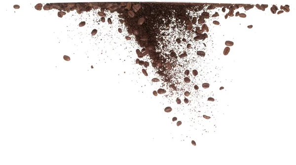Coffee Powder Mix Bean Fly Explosion Coffee Crushed Mix Seed —  Fotos de Stock