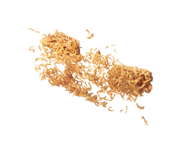 Instant Noodle Fly Explosion Yellow Instant Noodle Float Explode Abstract — 스톡 사진