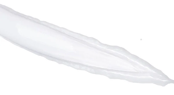Капля Белой Воды Йогурта Образует Брызги Мух Молочный Лосьон Плавания — стоковое фото