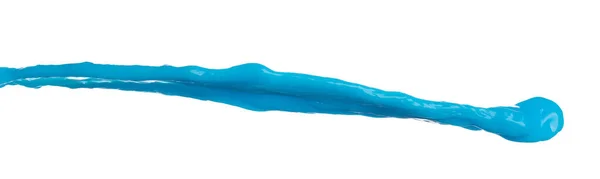 Blauwe Verf Water Spatten Vorm Blauwe Vloeibare Lotion Moisturizer Cosmetische — Stockfoto