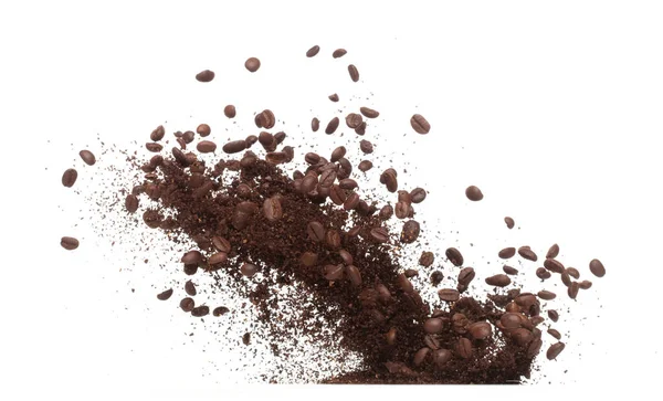 Coffee Powder Mix Bean Fly Explosion Coffee Crushed Mix Seed — стоковое фото