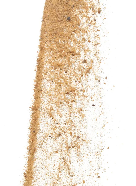 Big Size Sand Flying Explosion Golden Grain Sands Wave Explode — Zdjęcie stockowe